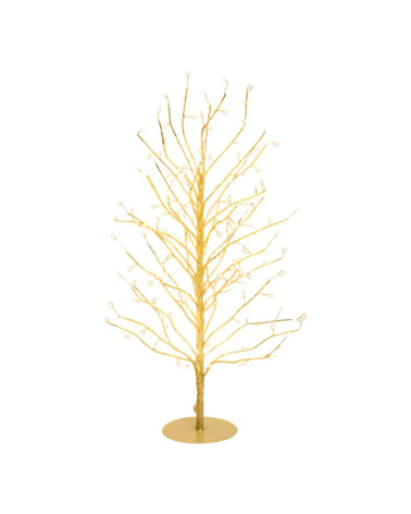 ARBOL DE NAVIDAD CON LUZ TILO CHAMPAGNE 60 CM