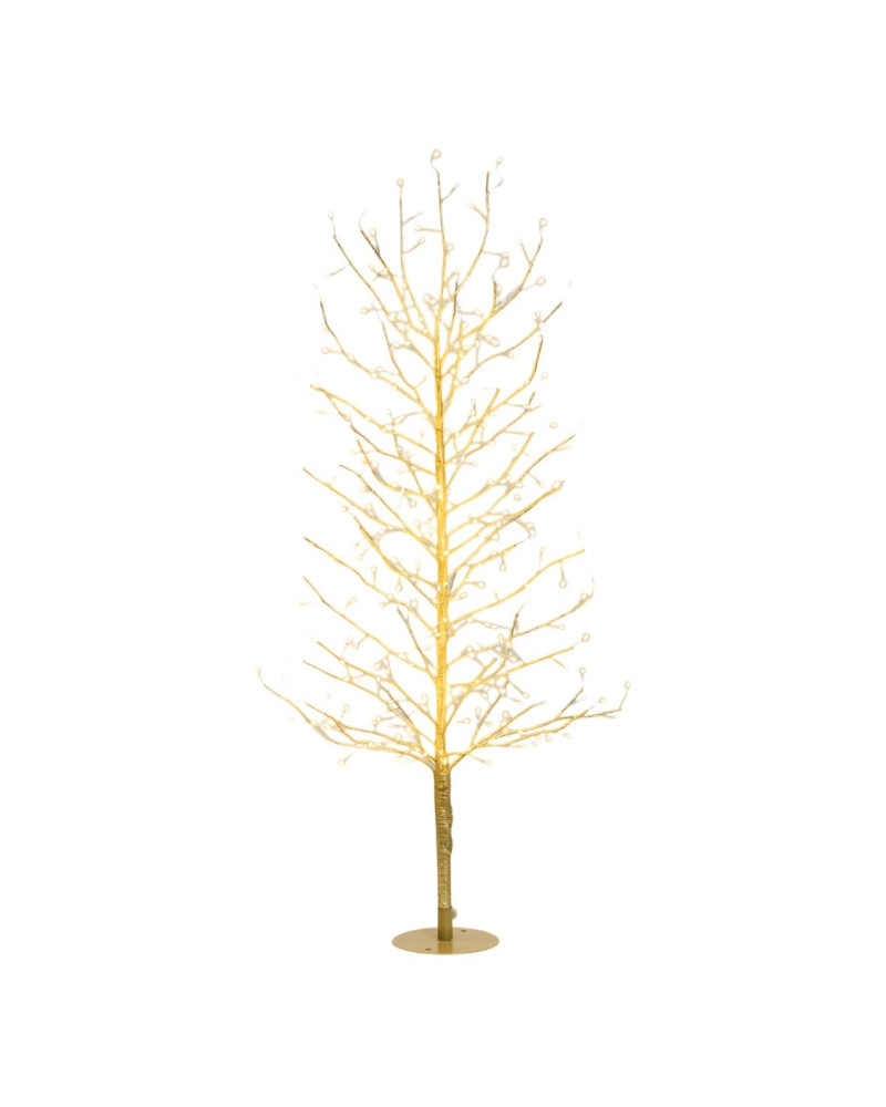 ARBOL DE NAVIDAD CON LUZ TILO CHAMPAGNE 120 CM