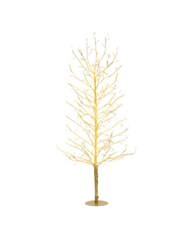 ARBOL DE NAVIDAD CON LUZ TILO CHAMPAGNE 120 CM