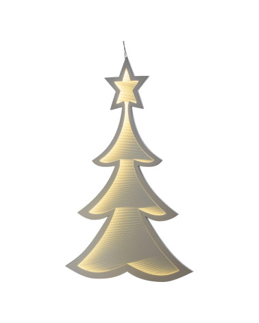 ARBOL NAVIDAD ESPEJO LUZ LED 3D 120 CM