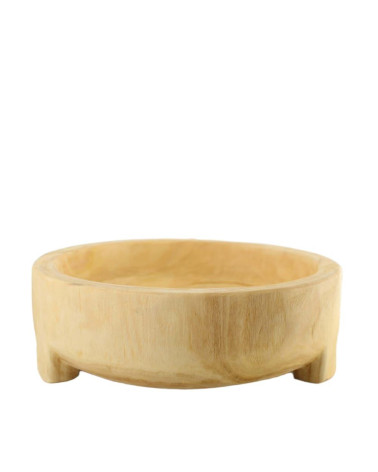 BOWL PAULOWNIA CON PIES 28X28X9 CM