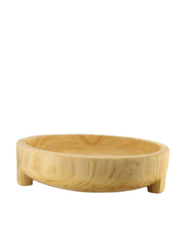 BOWL PAULOWNIA CON PIES 38X38X9 CM