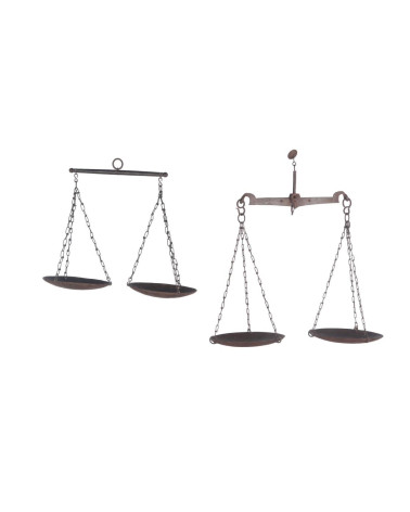 BÁSCULA DE METAL VINTAGE  35x20x3cm SURTIDAS