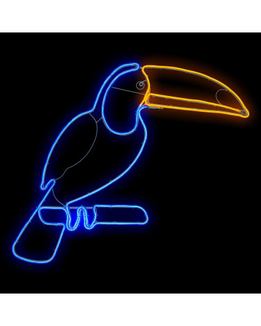 TUCAN LED AZUL 95X90 CM