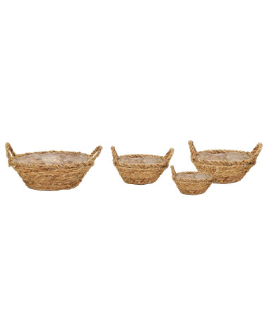CESTA JACINTO REDONDA D30X13 CM