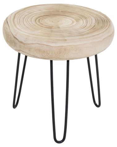 PEDESTAL MADERA PIES METAL D32X30 CM