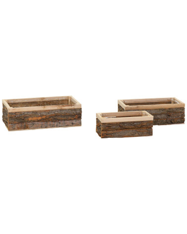 MACETERO CORTEZA RECTANGULAR SET3 45X24X12 CM