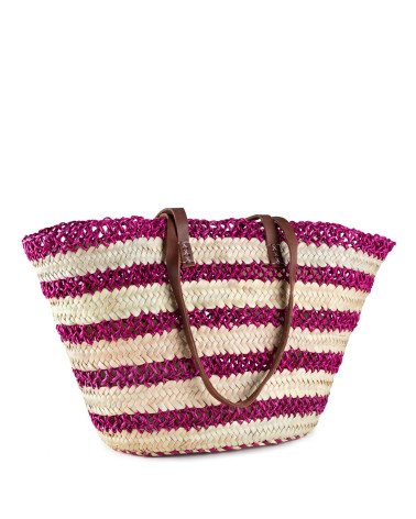 CAPAZO PALMA FRANJAS MORADAS 50X30 CM