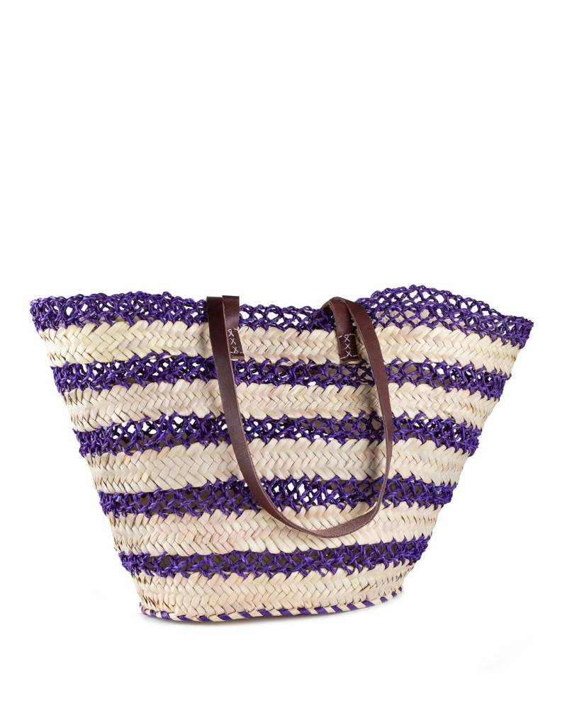 CAPAZO PALMA FRANJAS VIOLETAS 50X30 CM