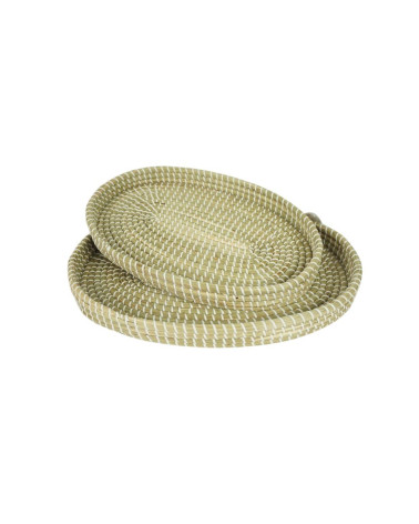 BANDEJA SEAGRASS OVAL 50X35X5 CM