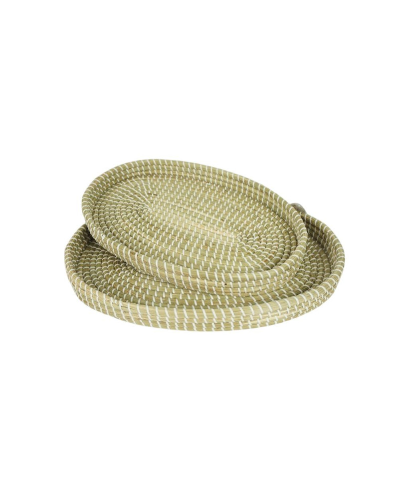 BANDEJA SEAGRASS OVAL 50X35X5 CM