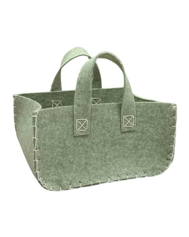 BOLSA FIELTRO VERDE 38X28X20 CM