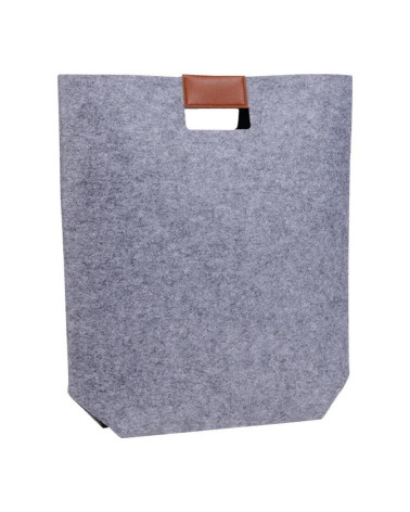 BOLSA FIELTRO GRIS RECTANGULAR 37X11.5X40 CM