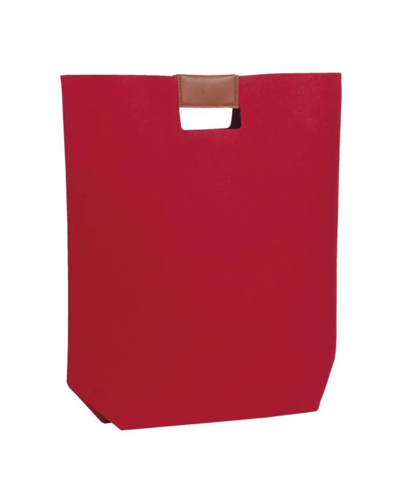 BOLSA FIELTRO ROJA RECTANGULAR 37X11.5X40 CM