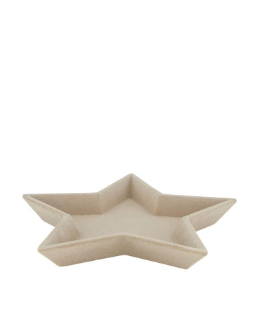BANDEJA ESTRELLA MADERA 32X32X3,3 CM