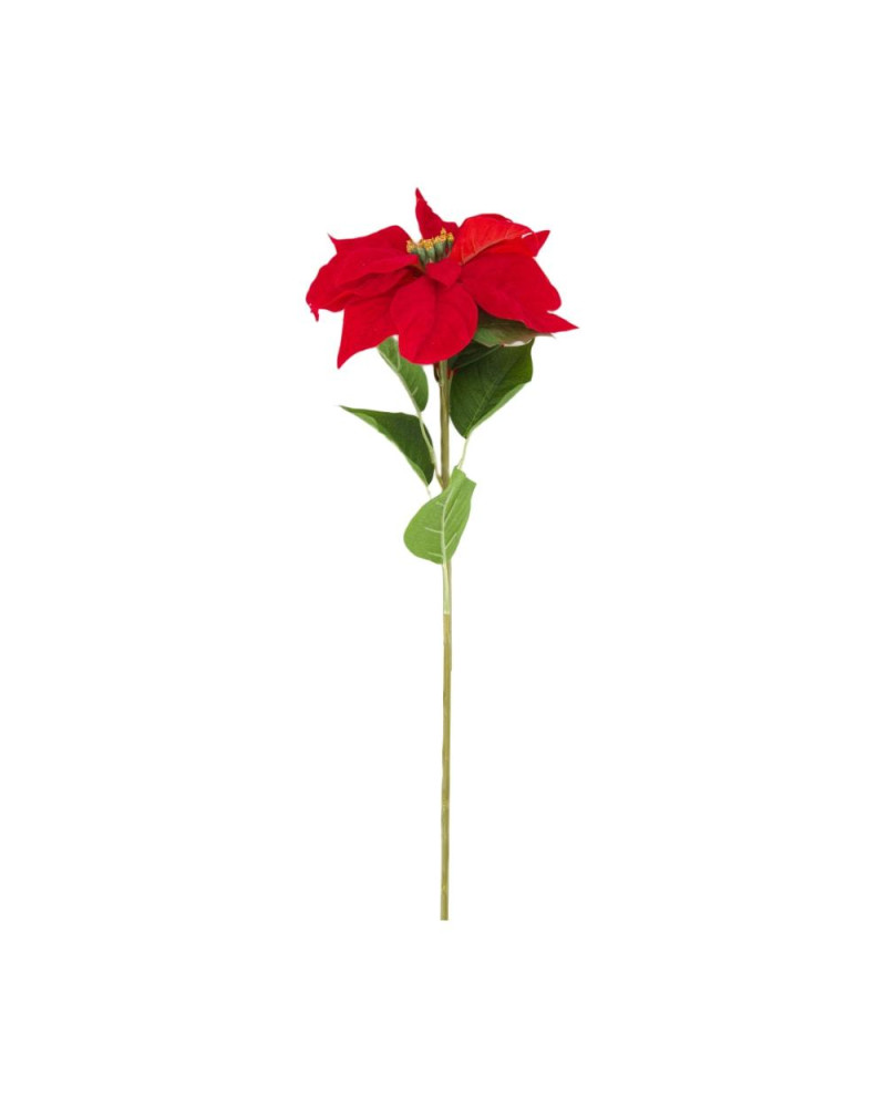 FLOR PONSETIA ARTIFICIAL D20X78 CM