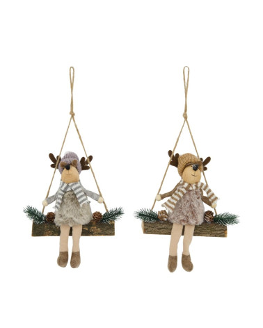 COLGANTE FIGURA RENO 16X6X24 CM C/2