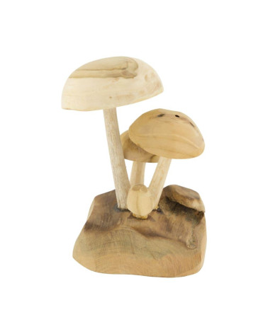 SETAS MADERA TEKA 12X12X17 CM