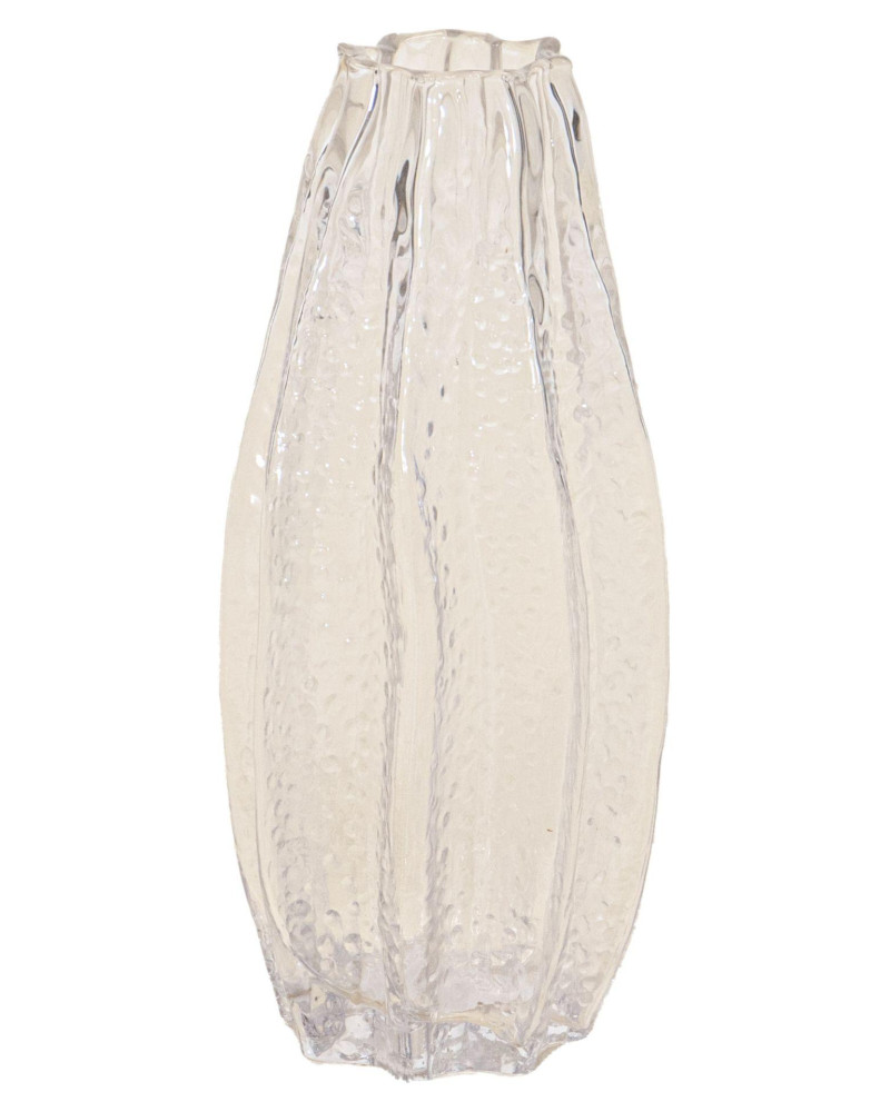 JARRÓN CRISTAL TRANSPARENTE D16X34.5 CM