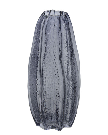 JARRÓN CRISTAL GRIS D16X34.5 CM