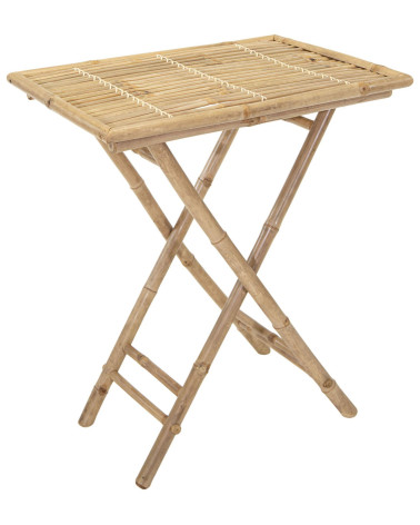 MESA AUXILIAR BAMBU 63X43X74 CM