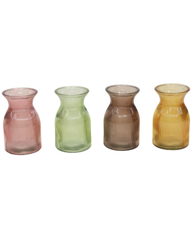 BOTELLA CRISTAL COLOR D12X20 CM SURTIDAS