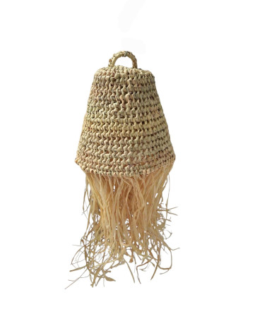 LAMPARA PALMITO FELCOS RAFIA D20X20 CM