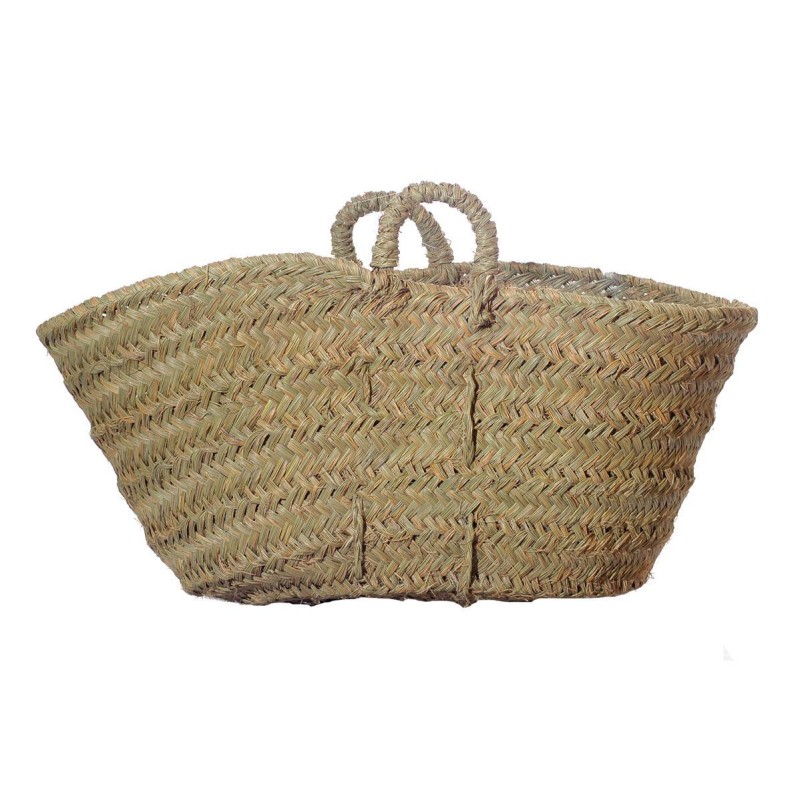 LEÑERO ESPARTO OVAL GRANDE 65,5X29 CM