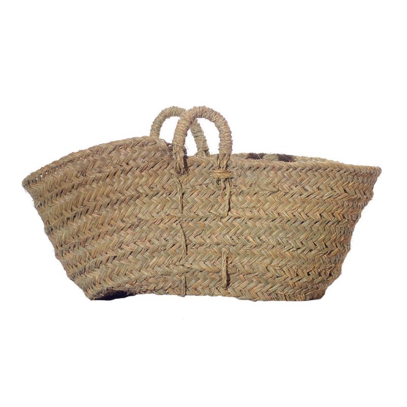 LEÑERO ESPARTO OVAL MEDIANO 53X26 CM