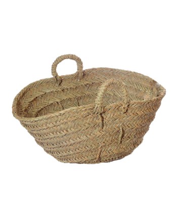 LEÑERO ESPARTO REDONDO GRANDE D66X27 CM