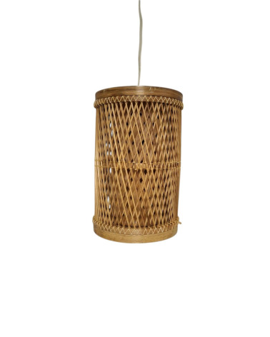 LÁMPARA BAMBÚ TECHO D15.5X24 CM