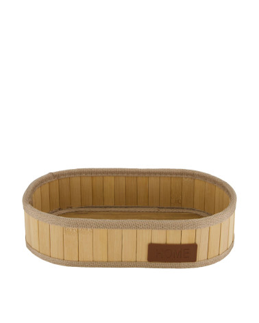 BANDEJA BAMBÚ OVAL 28X15X7 CM