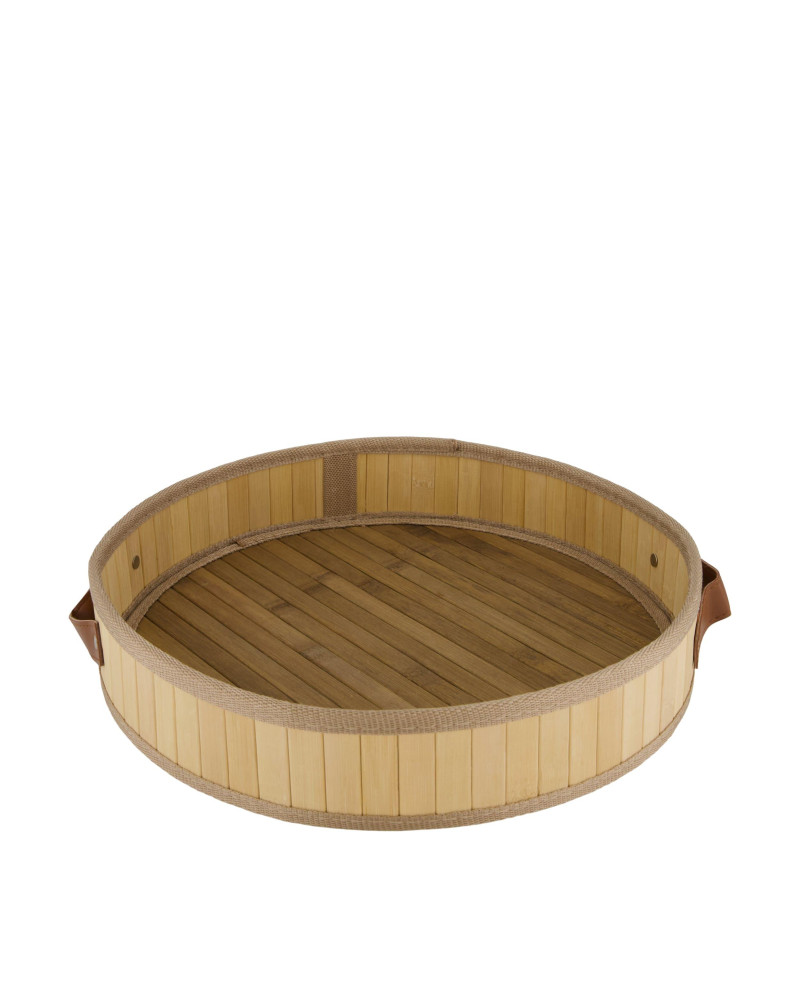 BANDEJA BAMBÚ REDONDA D37X7 CM