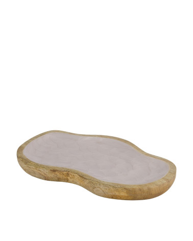 BANDEJA MADERA ESMALTADA 28X18X2.2 CM