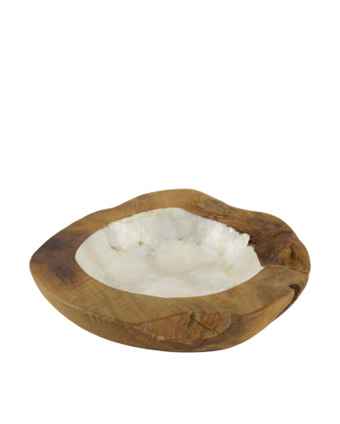 BOWL MADERA TEKA ESMALTADO D30X7 CM