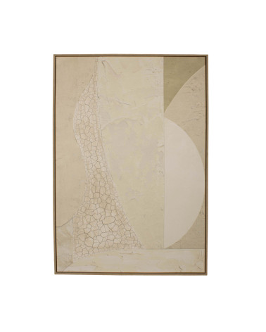 CUADRO TEXTURAS BEIG 77.6X4.3X117.6 CM
