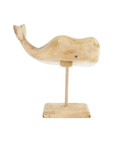 FIGURA BALLENA MADERA 28X12X29 CM