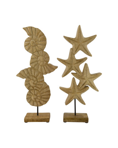 FIGURA MARINERA MADERA 17X6.5X39 CM SURT