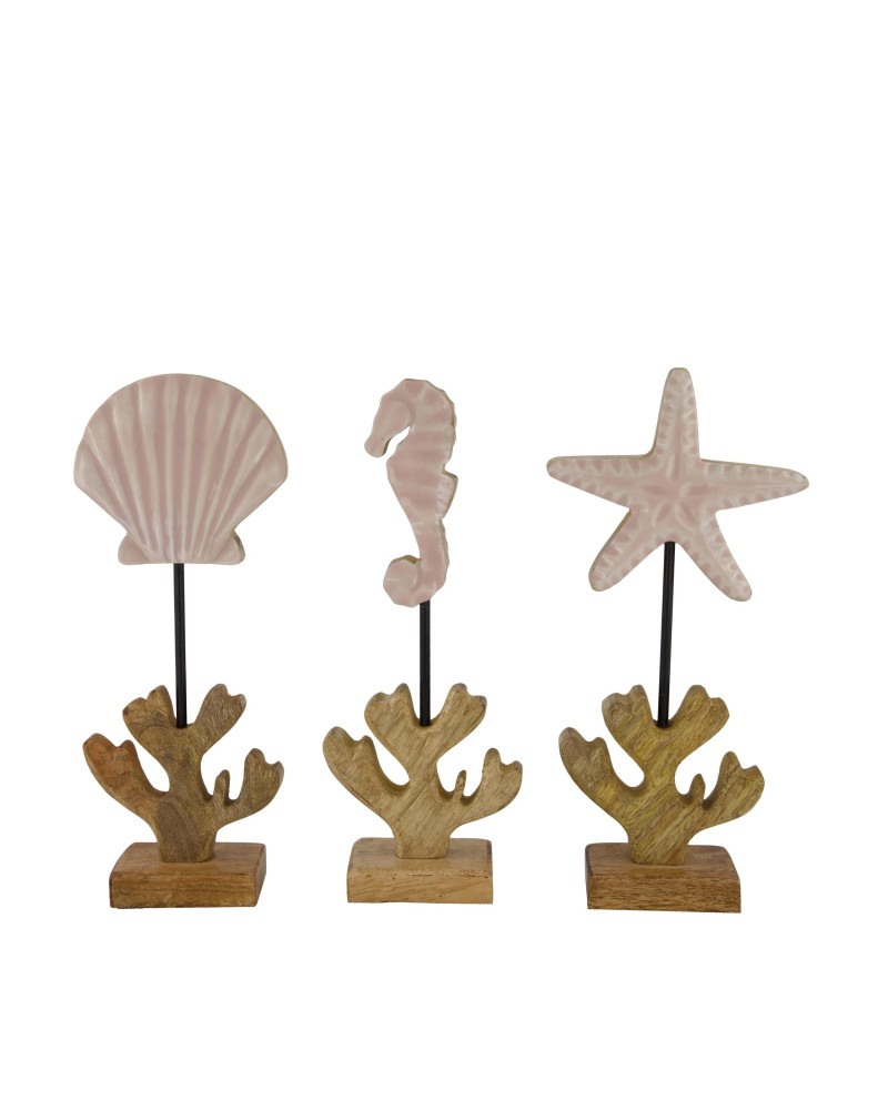 FIGURA MARINERA MADERA ESMALTADA 10X5X26 CM SURT