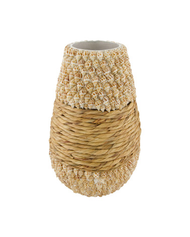 JARRÓN CONCHAS 24X24X40 CM
