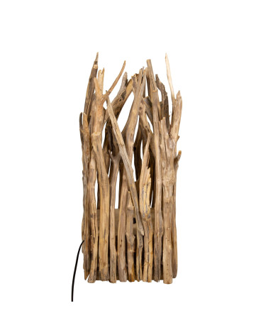 LÁMPARA RAMAS MADERA 24X24X58 CM