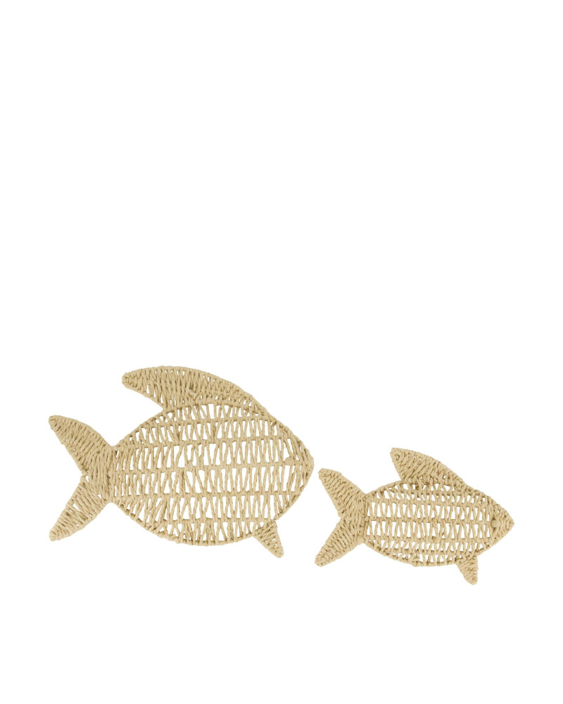 MURAL PEZ CUERDA PAPEL 29X37 CM SET 2