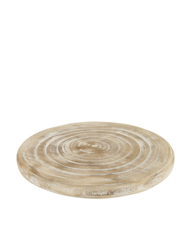 RODAJA MADERA PAULOWNIA 33X33X3 CM