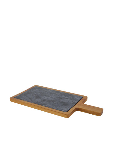 TABLA MADERA ACACIA TRATADA MÁRMOL 39X20X2 CM