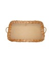 BANDEJA MIMBRE NACIONAL BUFF F/MADERA 44X33X7 CM (POR  ENCARGO PLAZO APROX 15 DIAS)