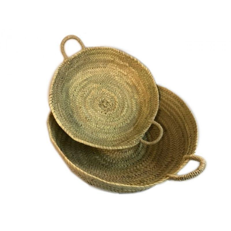 BANDEJA PALMA REDONDA ASAS PITA D22-D24 CM APROX.