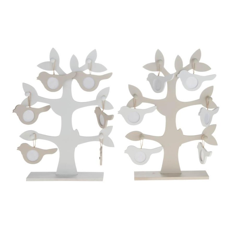 ARBOL FAMILIAR PORTAFOTO PÁJARO 28X7X38 CM