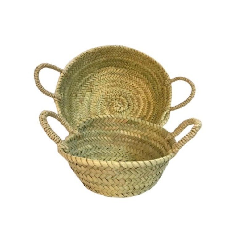 BANDEJA PALMA REDONDA ASAS PITA D20X7 CM APROX.