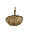CESTA MIMBRE DORADA 24X22X27 CM