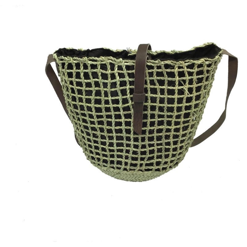 BOLSO CALADO FORRADO BROCHE  31X30 CM